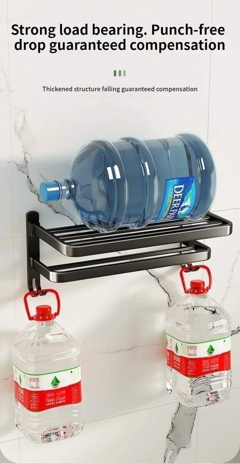 Toilet towel rack without punching toilet storage rack, bathroom shoe rack, hook towel rack, pendant