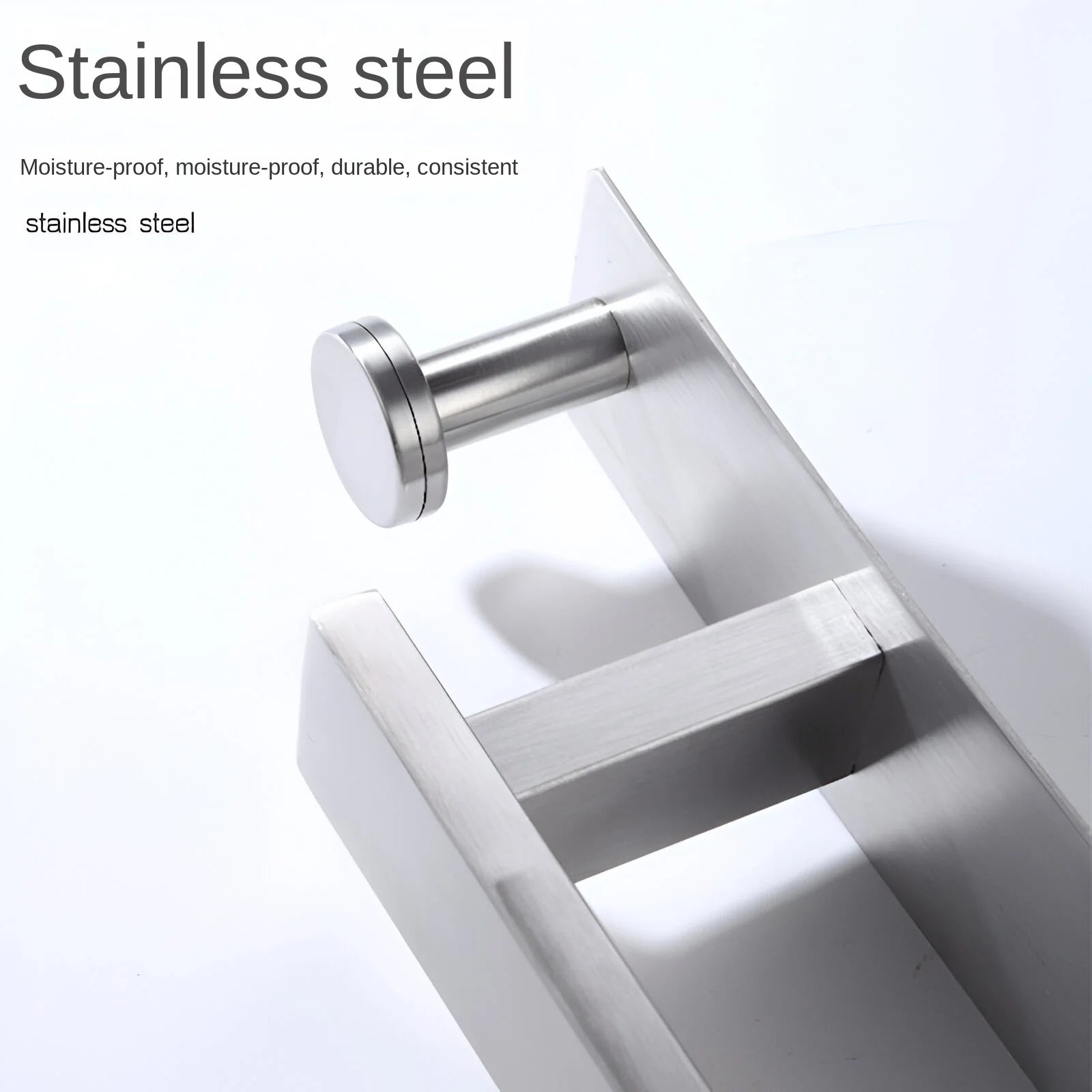 304 stainless steel towel rack without punching bathroom single pole bathroom hardware towel rack towel rod
