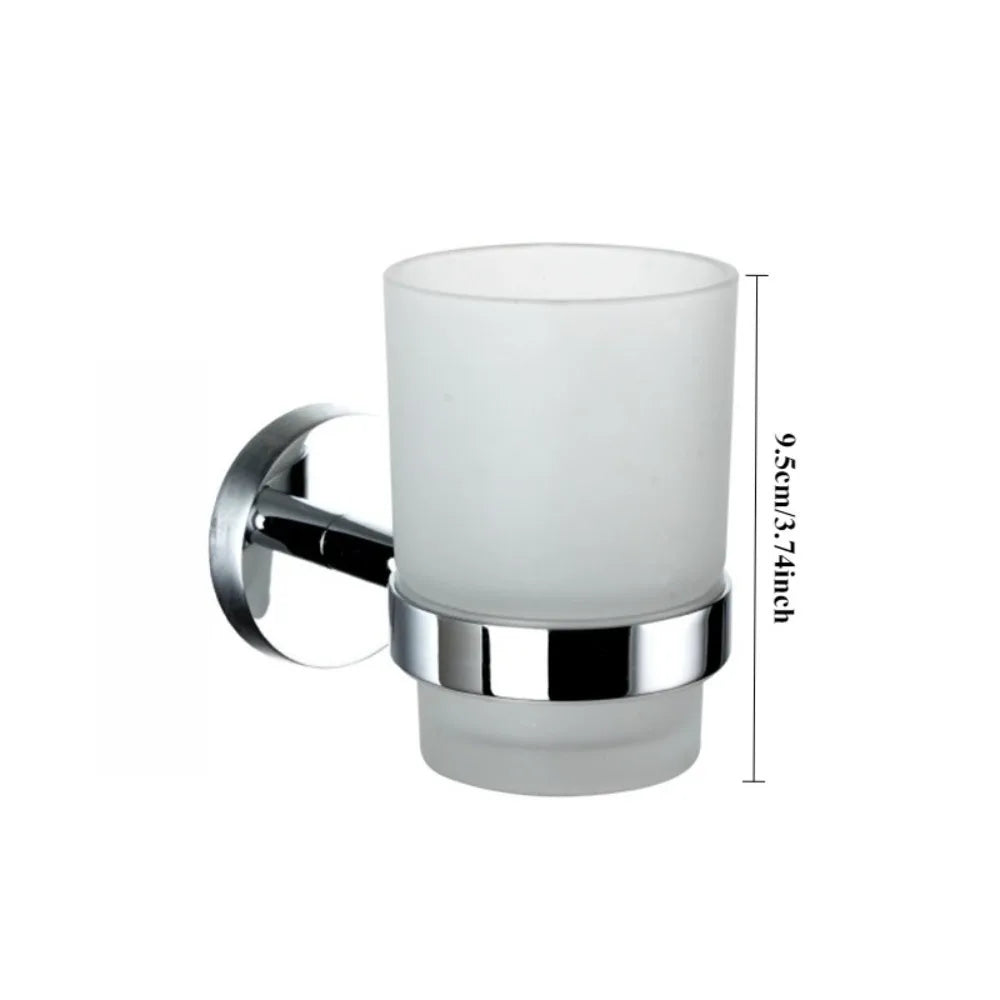 1PC Cup Holder Cup Dispenser Wall Mount Suitable for Cups of Various Sizes Modern Bathroom Organizer Accessory Toothbrush Holder
