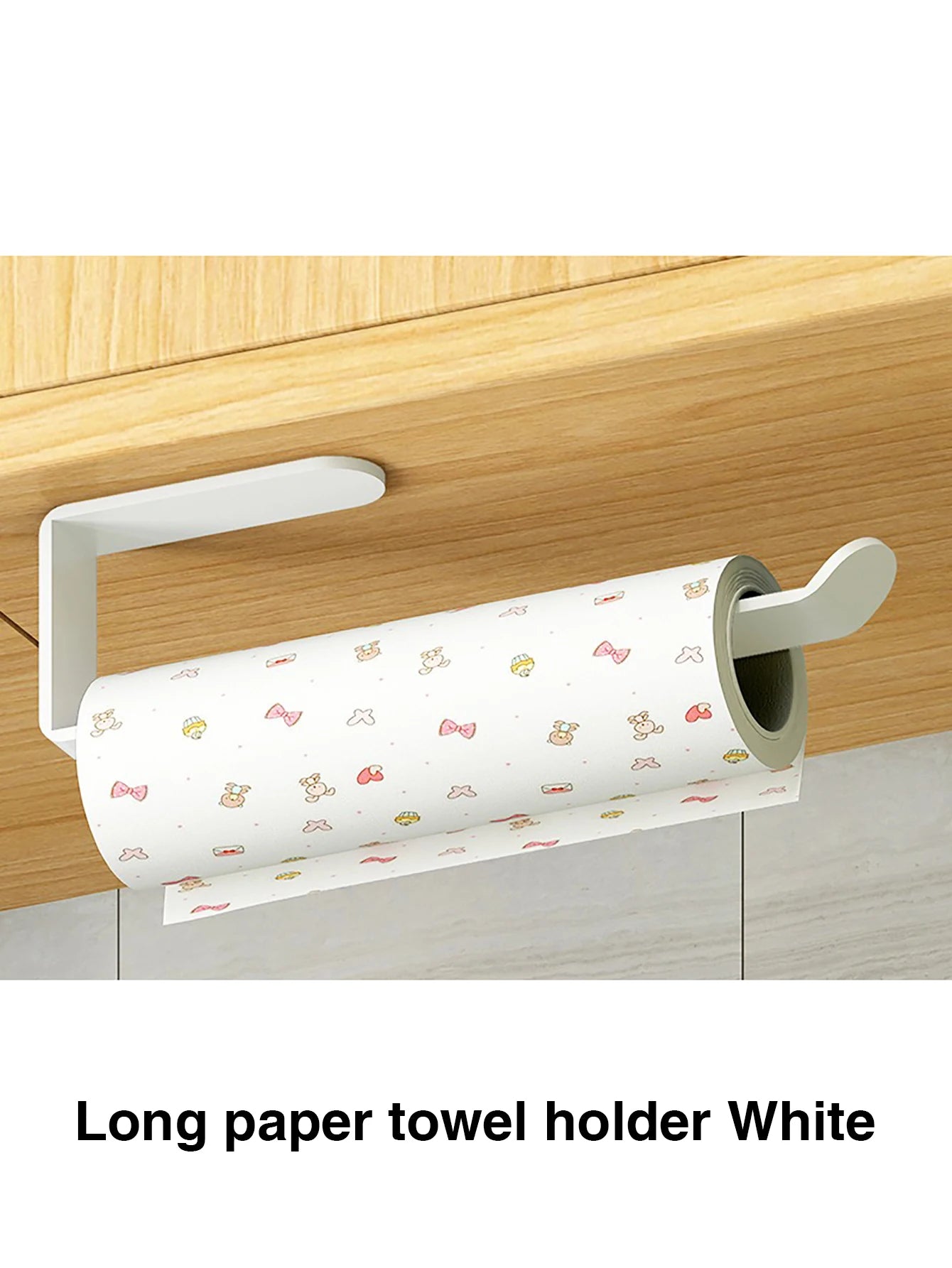 Acrylic Toilet Paper Holder Tissue Rack Wall Mounted Bathroom Kitchen Roll Holder Paper Tissue Rack Hook Modern Black Hanger