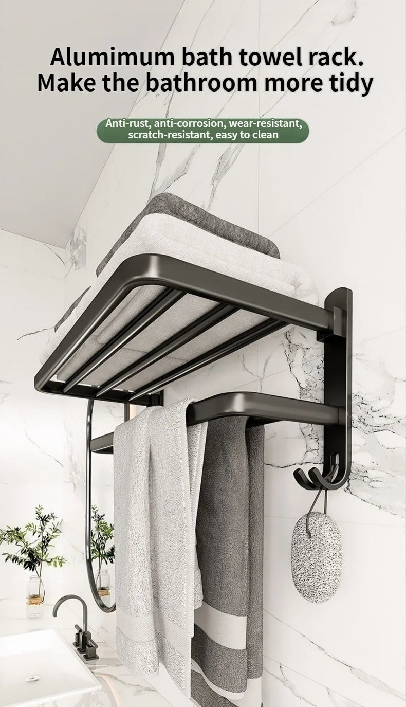 Toilet towel rack without punching toilet storage rack, bathroom shoe rack, hook towel rack, pendant