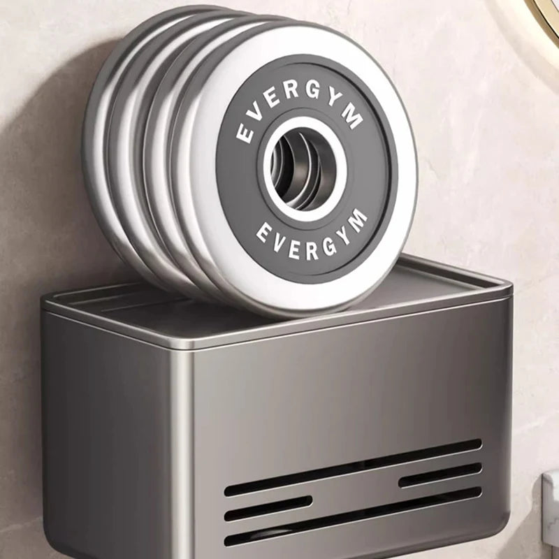 YM Suction Cup Toilet Paper Holder with Drawer, Wall Mounted Tissue & Towel Storage Box for Bathroom Living Room