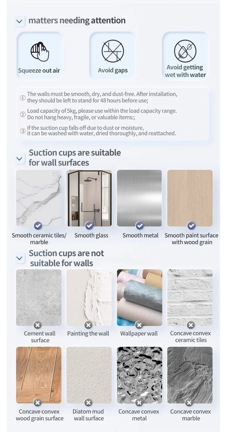 Extendable Rod Kitchen Hook Suction Cup Towel Rack Bathroom Retractable Towel Pole Storage Rack Bathroom Towel Storage Bar