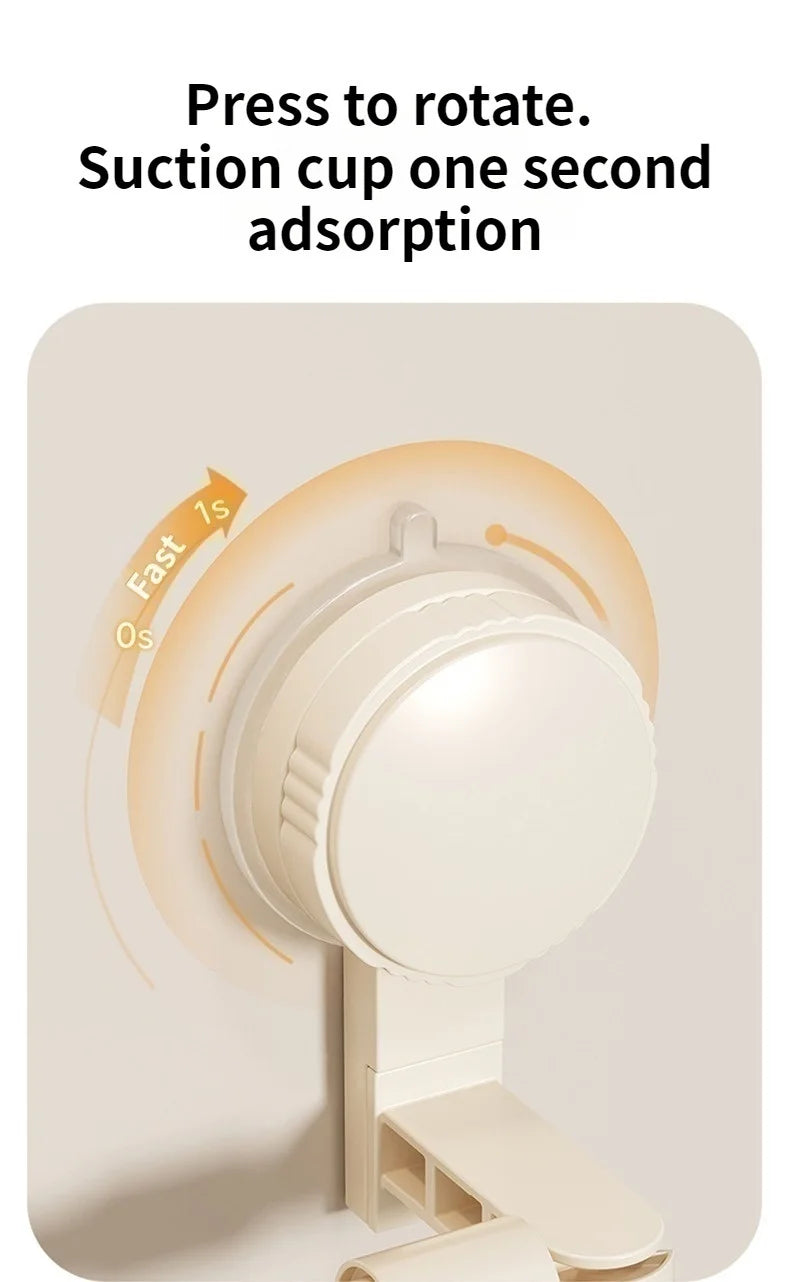 Extendable Rod Kitchen Hook Suction Cup Towel Rack Bathroom Retractable Towel Pole Storage Rack Bathroom Towel Storage Bar