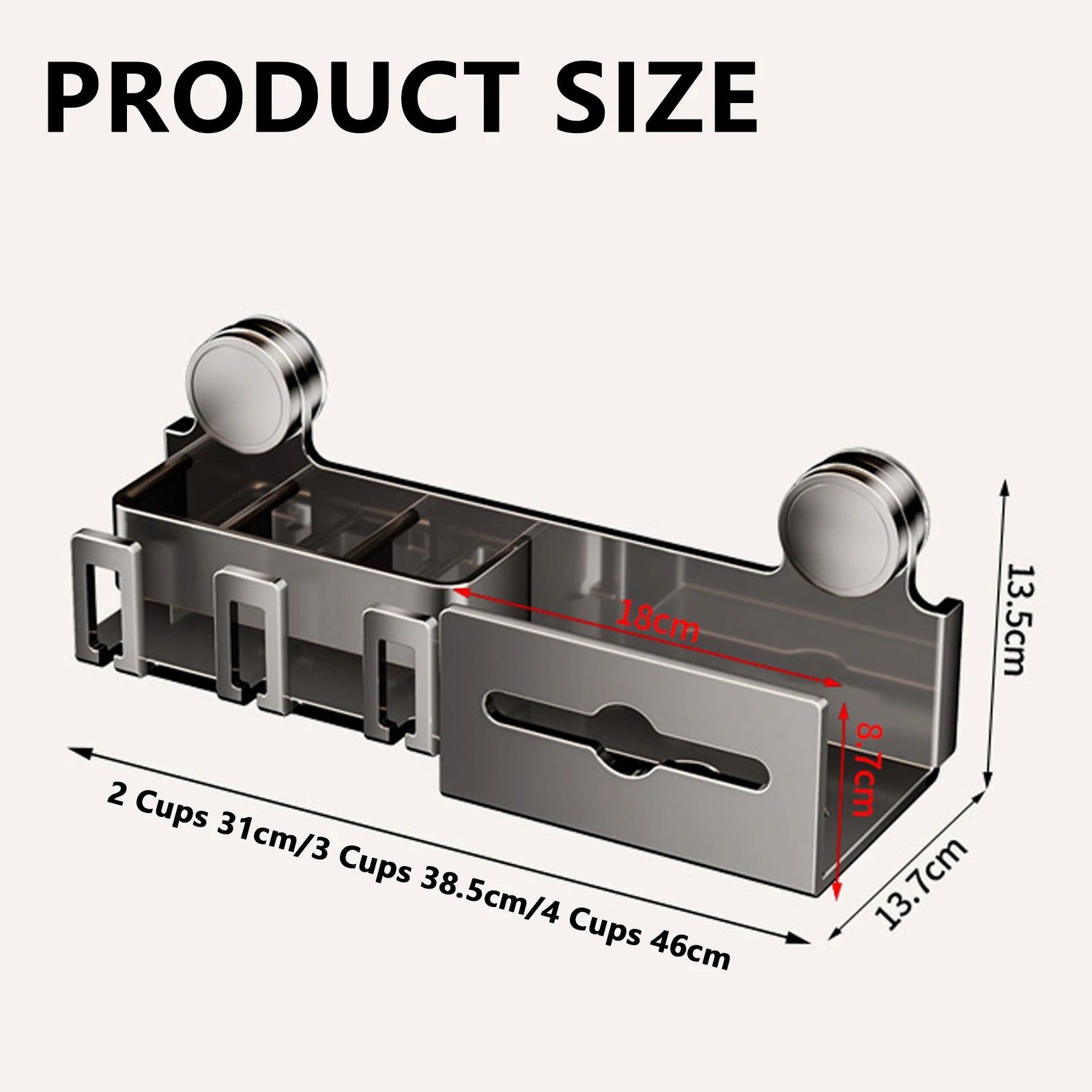Suction Cup Toothbrush Holder With Paper Towel Holder Wall Mounted Storage Bathroom Shelf Mouthwash Cup Toothbrush Holder