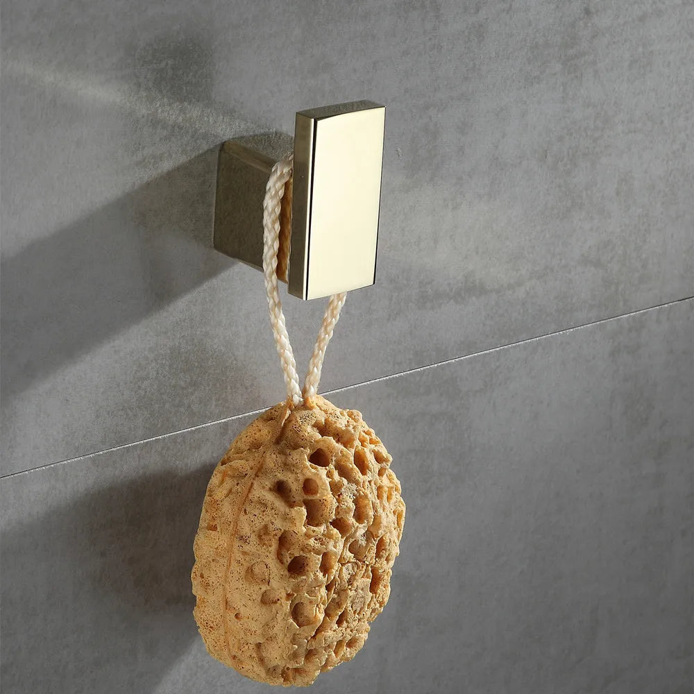 304 stainless steel brushed gold towel rack Hardware bathroom pendant Bathroom rack Bath towel rack