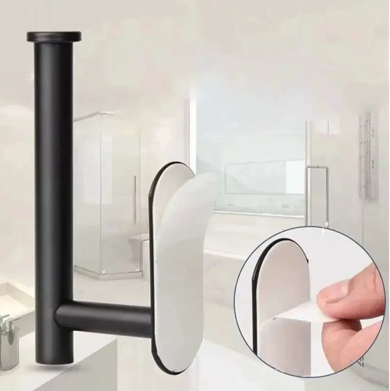 Adhesive Toilet Paper Holder Kitchen Roll Towel Rack Napkin Dispenser Absorbent Stand Tissue Hanger Bathroom Accessories