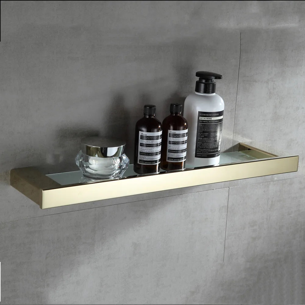 304 stainless steel brushed gold towel rack Hardware bathroom pendant Bathroom rack Bath towel rack