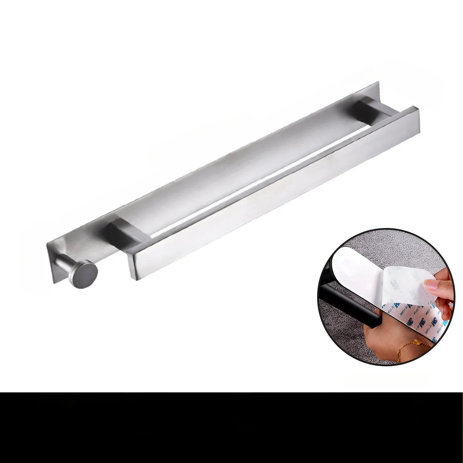 304 stainless steel towel rack without punching bathroom single pole bathroom hardware towel rack towel rod