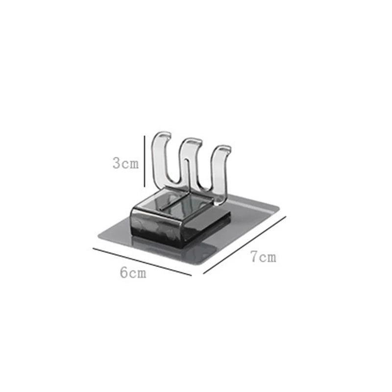 2pcs Toilet Punch-free Shelf Wall-mounted Toothbrush Cup Holder Simple Mouthwash Cup Holder Black Toothbrush Holder