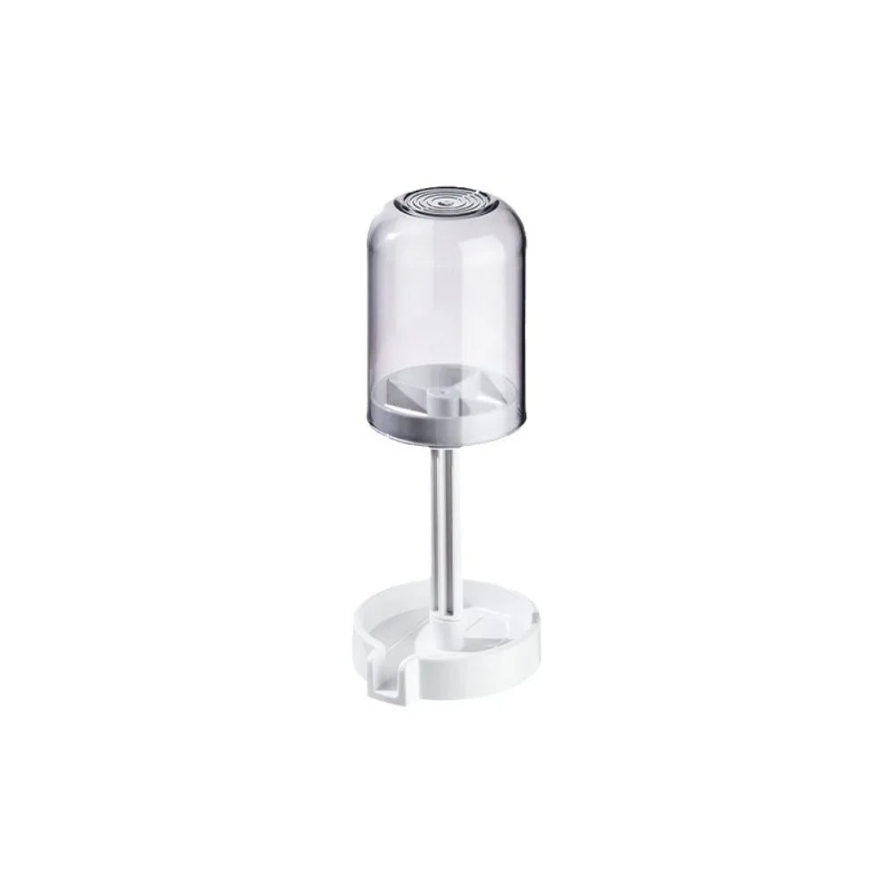 Hygienic Toothbrush Organizer with Protective Lid Ventilated Plastic Bathroom Cup Holder Multifunctional Countertop Storage