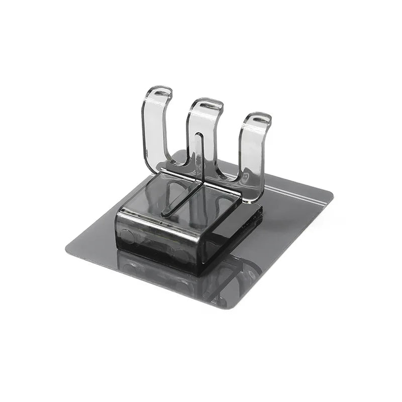 2pcs Toilet Punch-free Shelf Wall-mounted Toothbrush Cup Holder Simple Mouthwash Cup Holder Black Toothbrush Holder