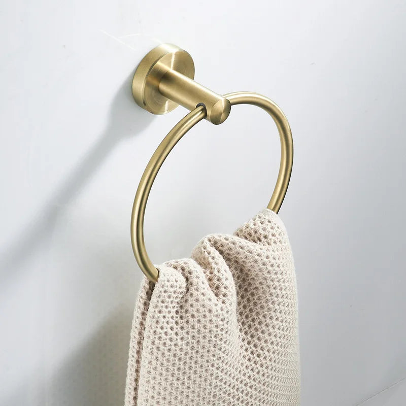 Gold Bathroom rack Nordic brushed gold towel rack simple gold bathroom rack bathroom hardware shelf