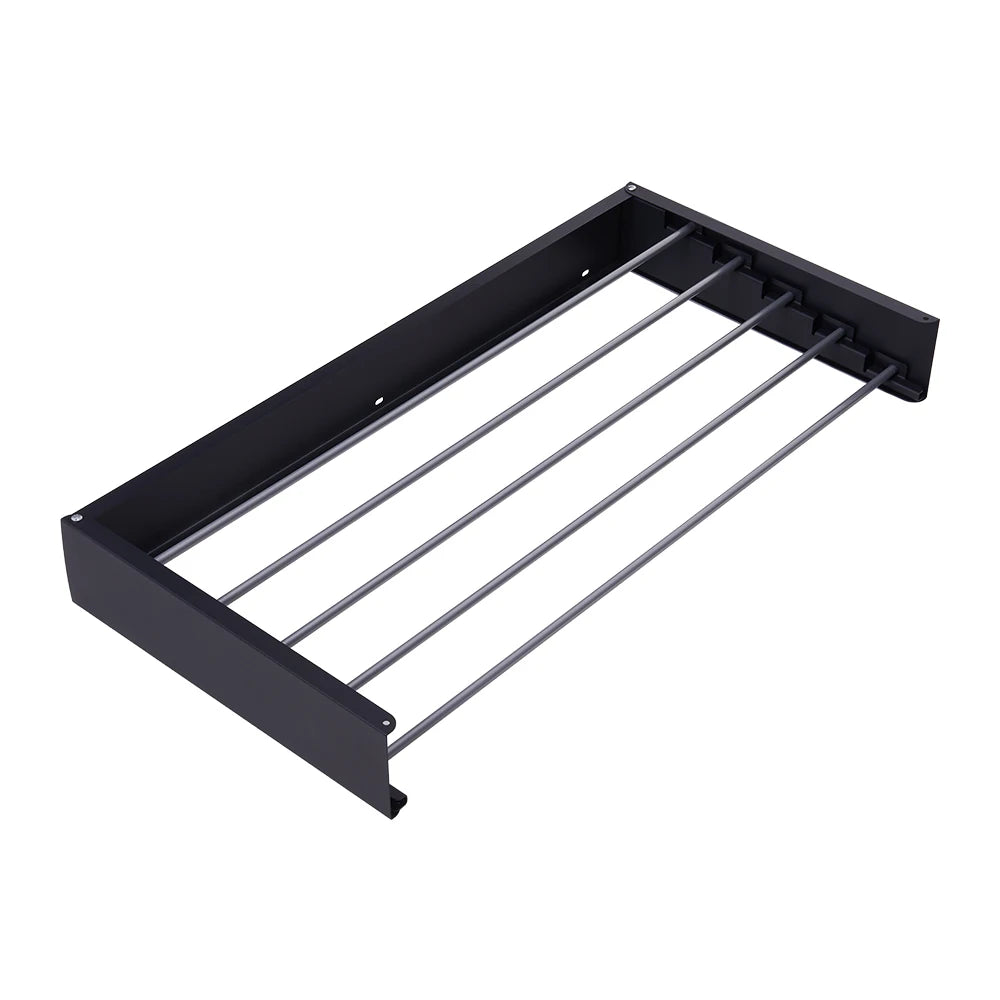 Voltsify Space-Saving Wall-Mounted Foldable Towel Rack, Aluminum Alloy Drying Shelf for Bathroom, Kitchen & Laundry Room