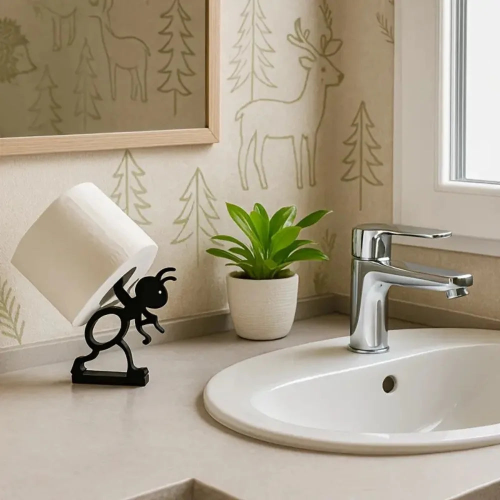 Tissue Hanger Toilet Paper Holder Bathroom Decor Cute Animal Style Minimalist Practical Paper Roll Organizer Holiday Gift