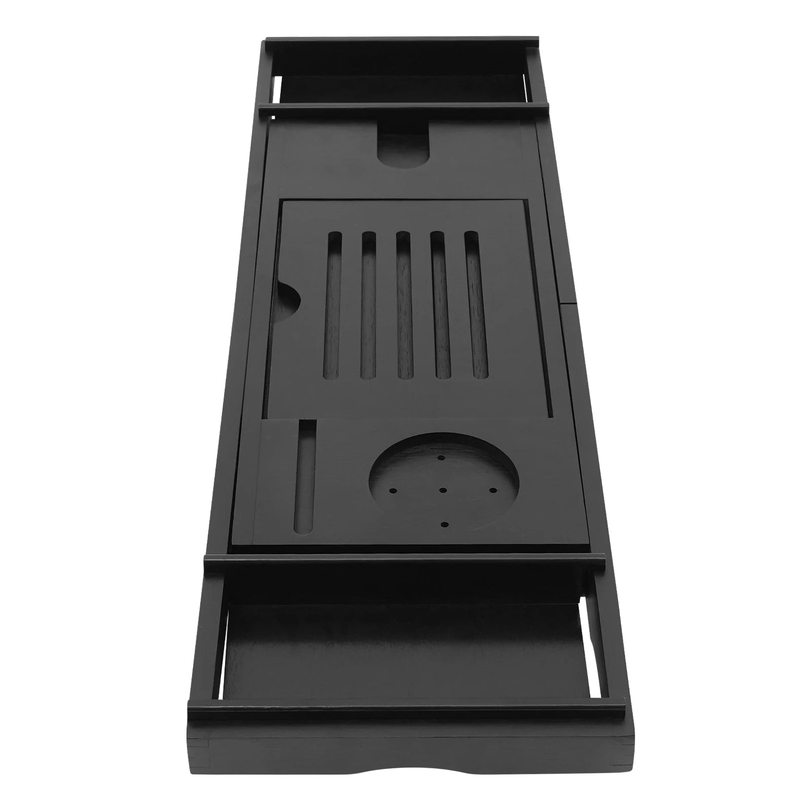 Bathtub Storage Rack for Candle Towel, Bath Serving Table Tray, Expandable Bathtub Shelf Caddy Tray