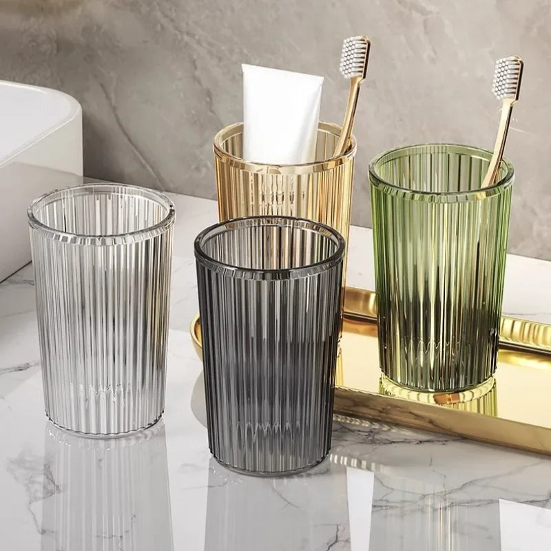 Acrylic Mouthwash Cup Toothbrush Bathroom Cup Light Luxury Style Bathroom Storage Accessories Toothbrush Holder