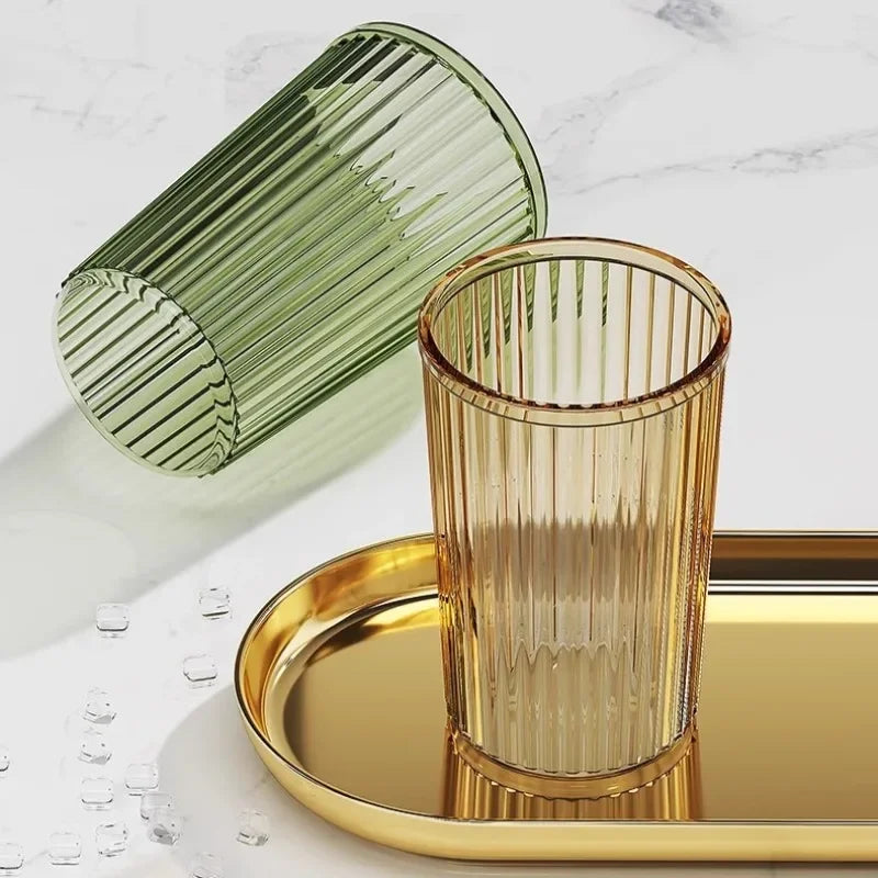 Acrylic Mouthwash Cup Toothbrush Bathroom Cup Light Luxury Style Bathroom Storage Accessories Toothbrush Holder