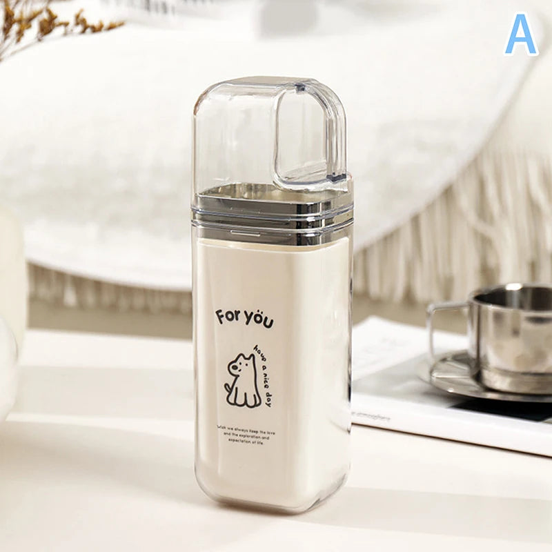 3 IN1 Cartoon Cute Toothbrush Cup Travel Toothbrush Holder Simple Portable Mouthwash Cup For Business Trip Home Bathroom Camping