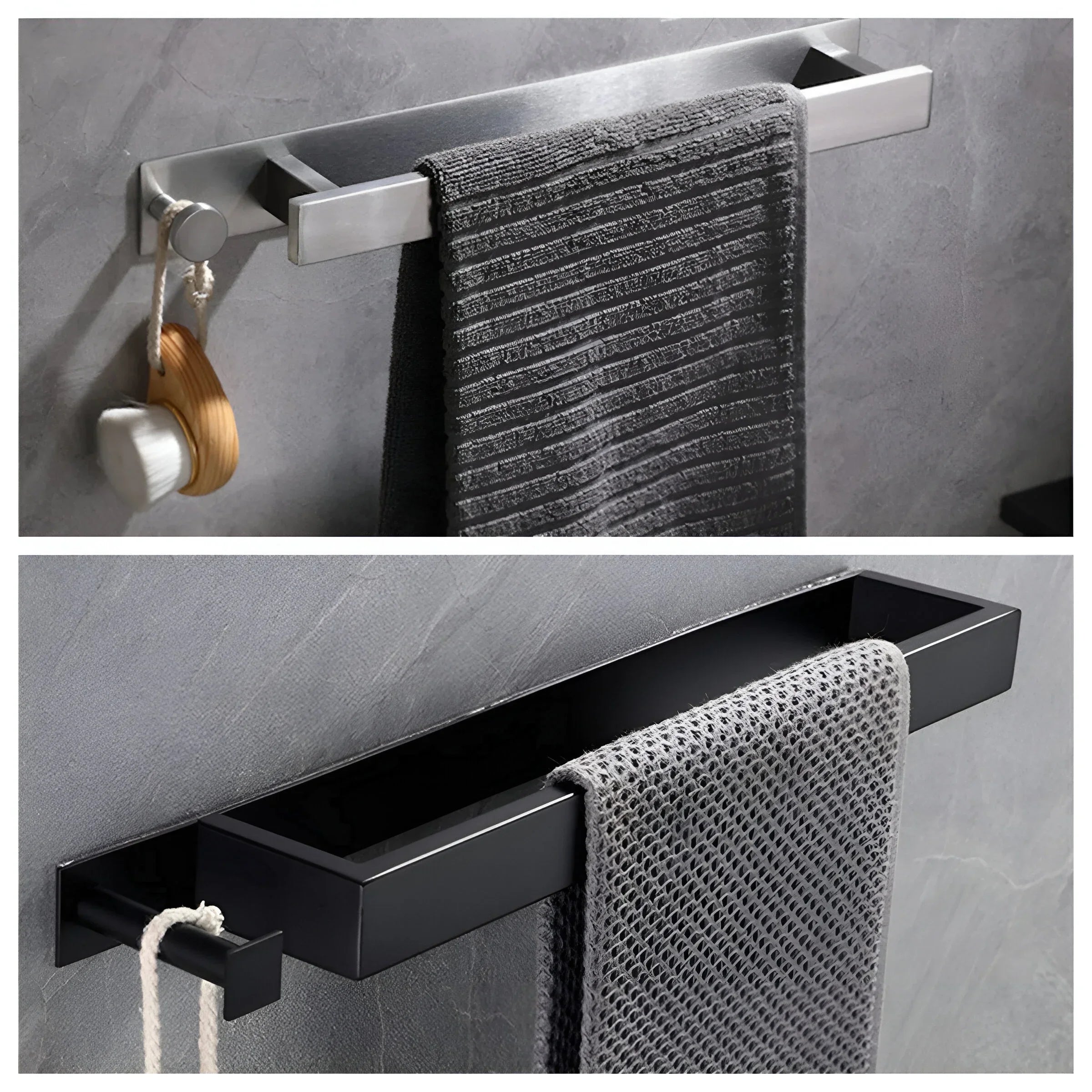 304 stainless steel towel rack without punching bathroom single pole bathroom hardware towel rack towel rod