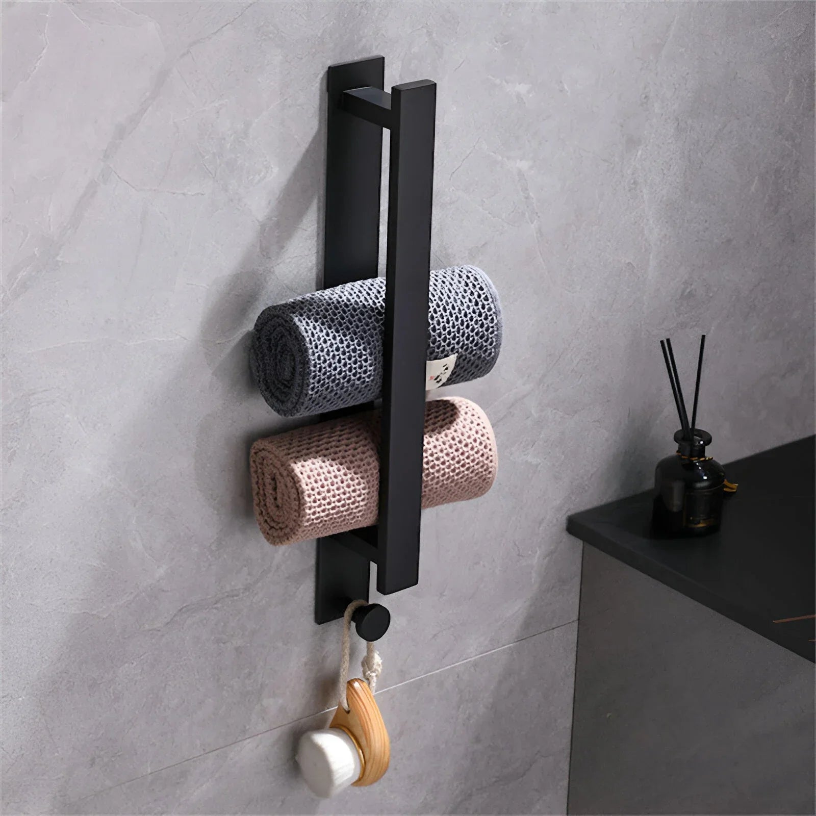 304 stainless steel towel rack without punching bathroom single pole bathroom hardware towel rack towel rod