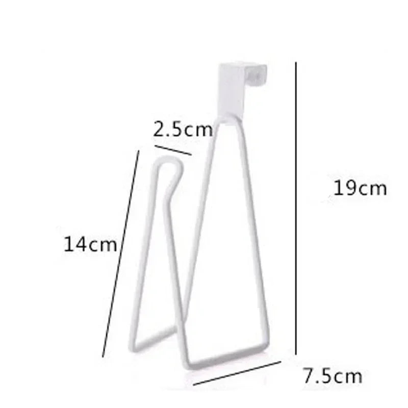 1pc Toilet Roll Paper Holder Organizer Wall Mount Storage Stand Kitchen Bathroom No Drill Tissue Towel Dispenser Stainless