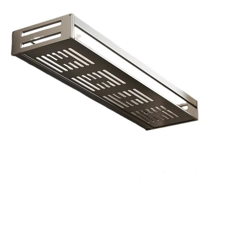 Shower Corner Shelf Without Drilling Aluminum Bathroom Shelf With Towel Bar Shampoo Holder Toilet Rack Bathroom Accessories