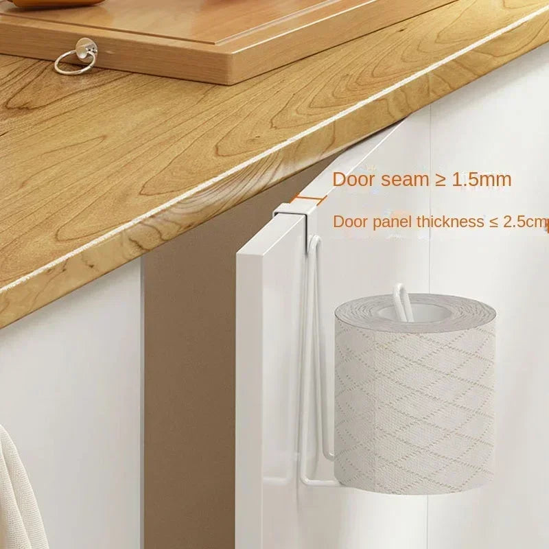 1pc Toilet Roll Paper Holder Organizer Wall Mount Storage Stand Kitchen Bathroom No Drill Tissue Towel Dispenser Stainless