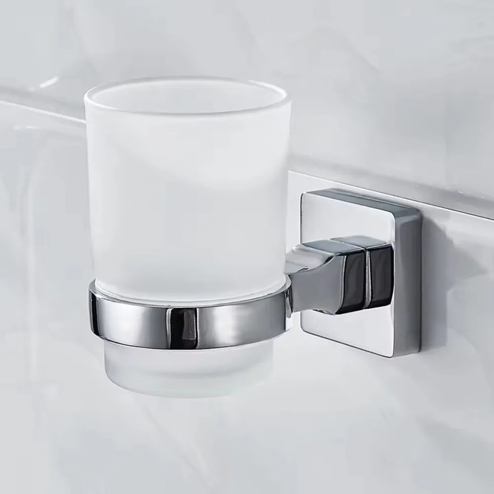 1PC Cup Holder Cup Dispenser Wall Mount Suitable for Cups of Various Sizes Modern Bathroom Organizer Accessory Toothbrush Holder