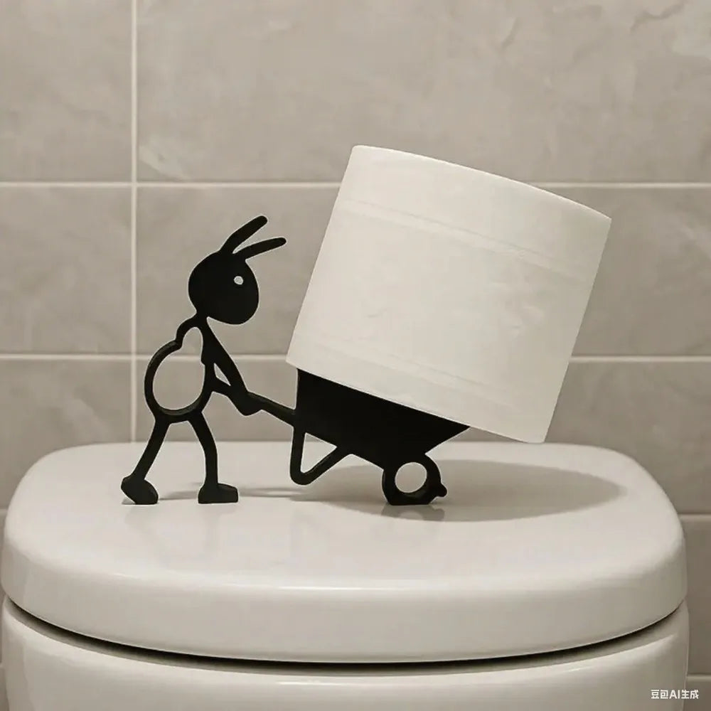 Tissue Hanger Toilet Paper Holder Bathroom Decor Cute Animal Style Minimalist Practical Paper Roll Organizer Holiday Gift
