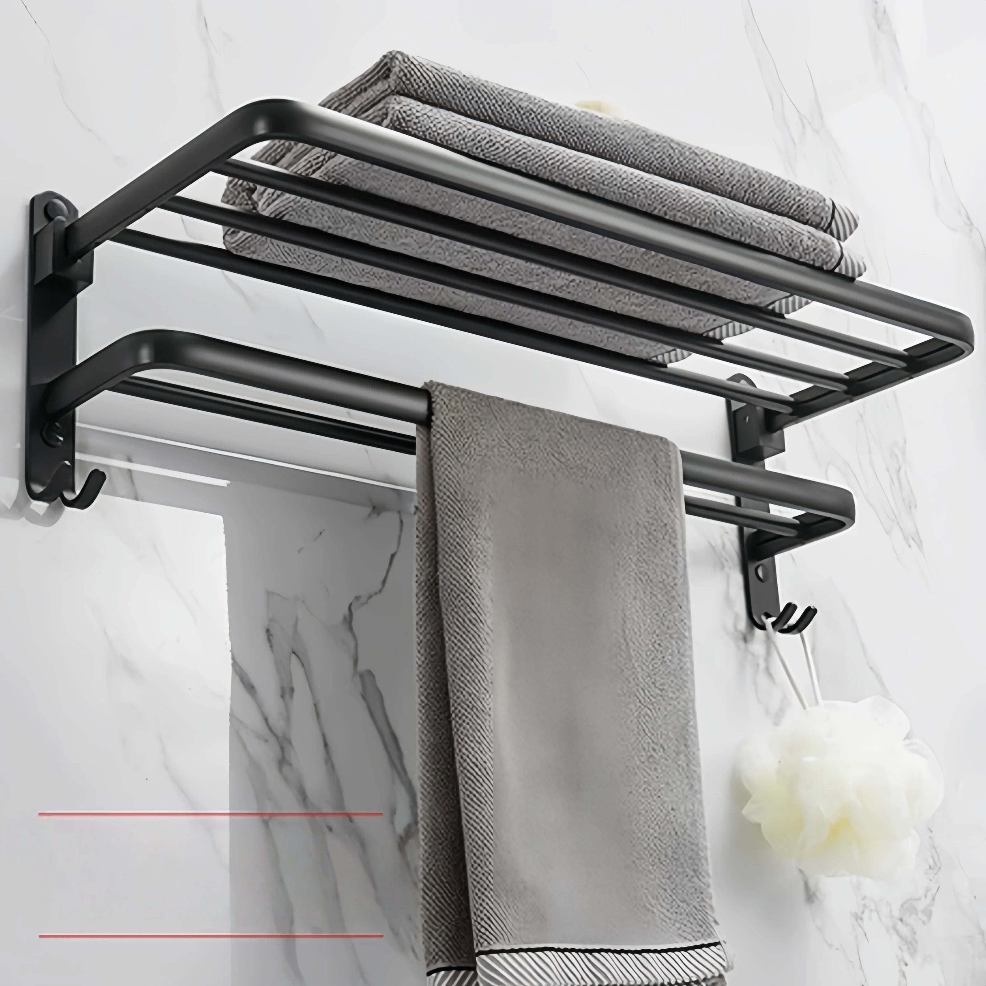 Toilet towel rack without punching toilet storage rack, bathroom shoe rack, hook towel rack, pendant
