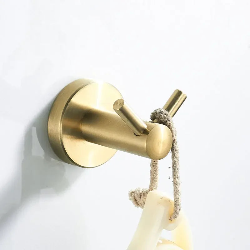Gold Bathroom rack Nordic brushed gold towel rack simple gold bathroom rack bathroom hardware shelf
