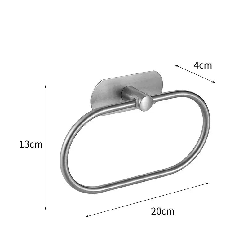 Bath Towel Bar 304 Stainless Steel Towel Rack Towel Ring Toilet Paper Holder Brushed Gold Bathroom Hardware Accessories Set