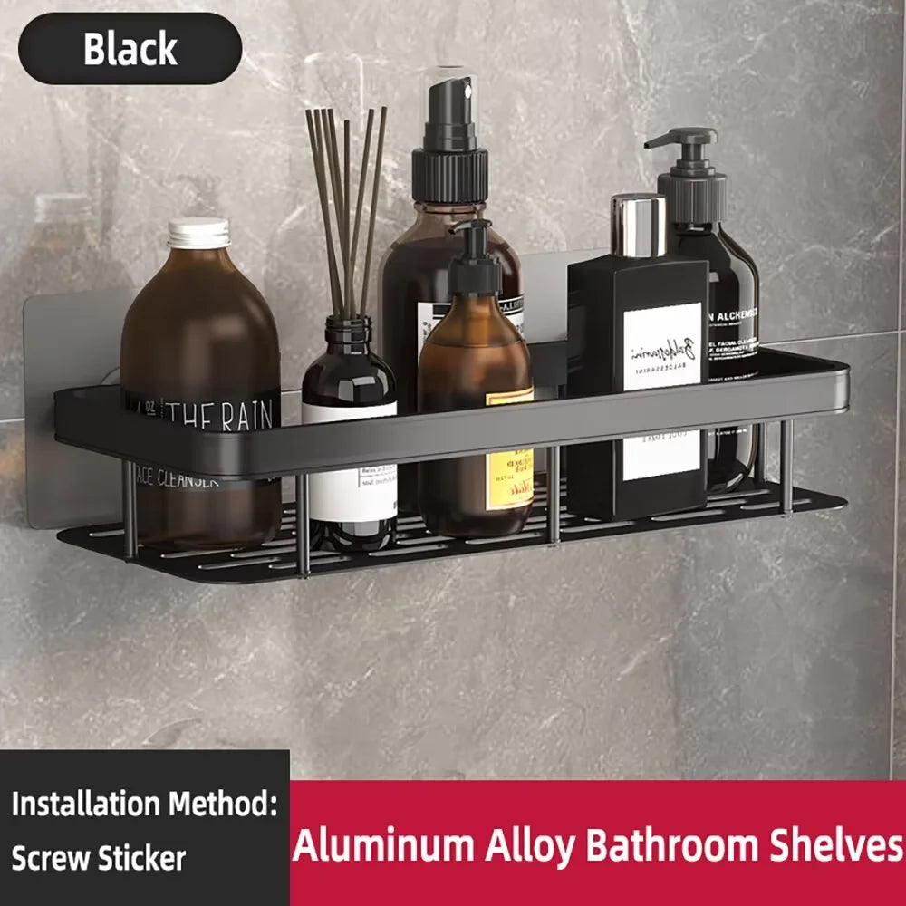 Three legged rack wall hanging corner rectangular bracket wall mounted shower shampoo rack bathroom rack towel rack bracket