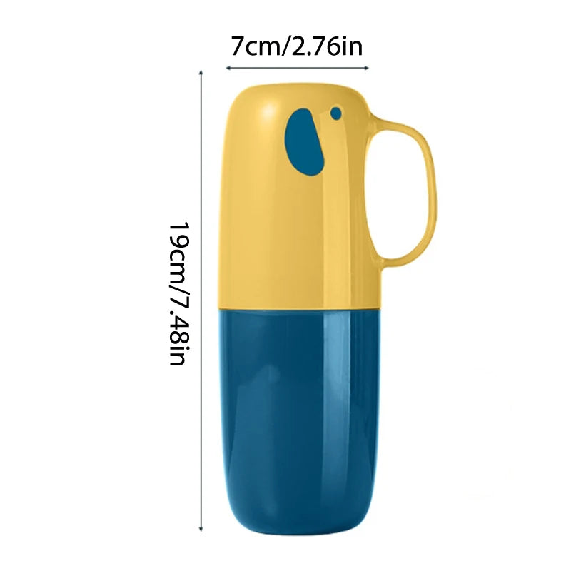 Toothbrush Toothpaste Holder Toiletries Storage Case Box Mouthwash Cup Portable For Travel Outdoor Camping Bathroom Accessories