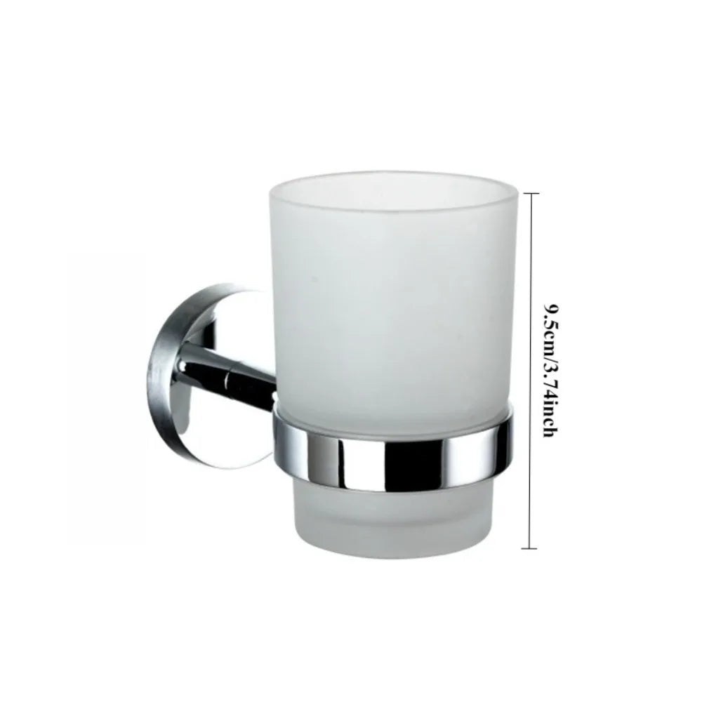 1PC Cup Holder Cup Dispenser Wall Mount Suitable for Cups of Various Sizes Modern Bathroom Organizer Accessory Toothbrush Holder