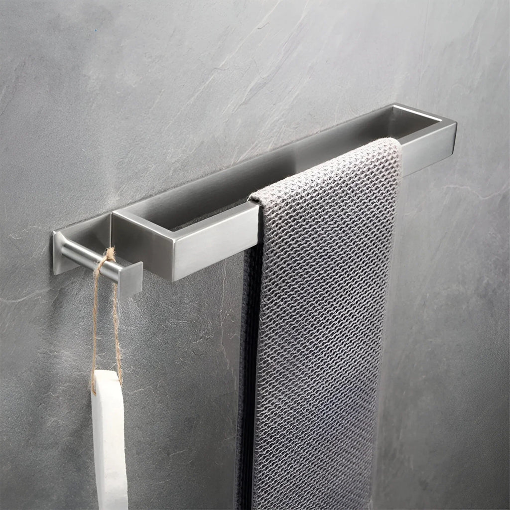 304 stainless steel towel rack without punching bathroom single pole bathroom hardware towel rack towel rod