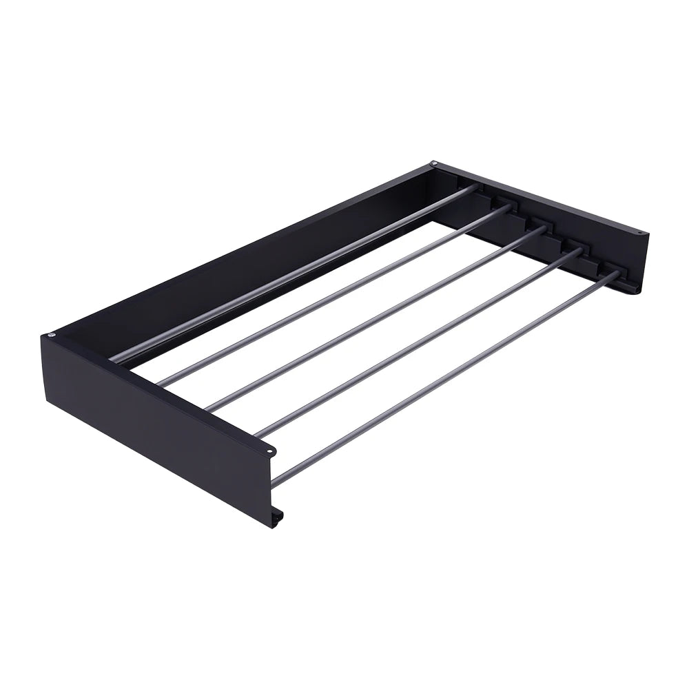 Voltsify Space-Saving Wall-Mounted Foldable Towel Rack, Aluminum Alloy Drying Shelf for Bathroom, Kitchen & Laundry Room