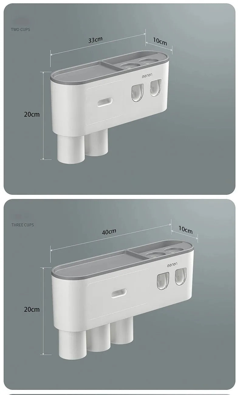 1Pcs Wash Set  Automatic Toothpaste Squeezer Cups Gargle Cup  Punch-free Toothbrush Cup Holder Storage Rack Bathroom Products Ho