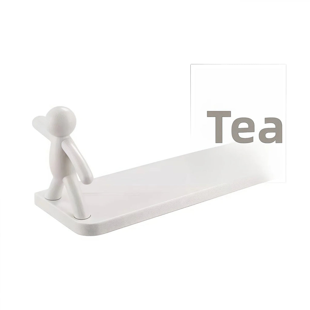 1Pc Self-adhesive Bathroom Shelf Shower Towel Storage Rack Plastic Cosmetic Toilet Organizer Home Decor Kitchen