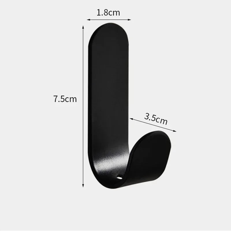 Self Adhesive Strong Wall Organizer Hook Behinddoor Key Cloth Hanger Hook Bathroom Robe Towel Holder Rack Kitchen Home Organizer