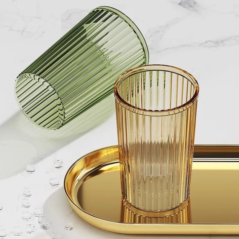 Acrylic Mouthwash Cup Toothbrush Bathroom Cup Light Luxury Style Bathroom Storage Accessories Toothbrush Holder