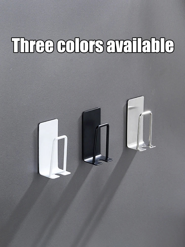 1 Piece Stainless Steel Toothbrush Wash Cup Holder, Home Perforation-Free, Wall-Mounted, Bathroom Shelf Storage Rack