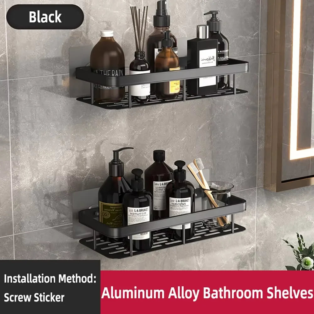 Three legged rack wall hanging corner rectangular bracket wall mounted shower shampoo rack bathroom rack towel rack bracket