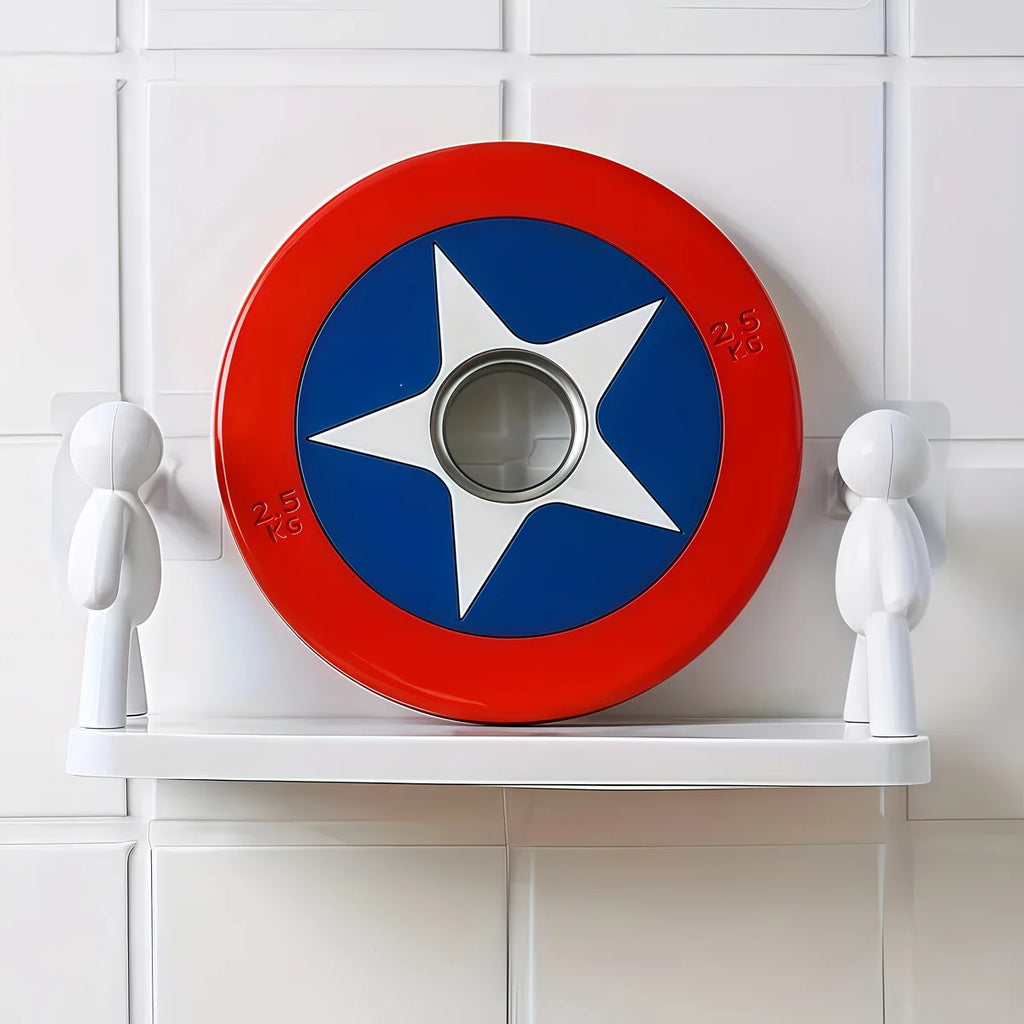 1Pc Self-adhesive Bathroom Shelf Shower Towel Storage Rack Plastic Cosmetic Toilet Organizer Home Decor Kitchen