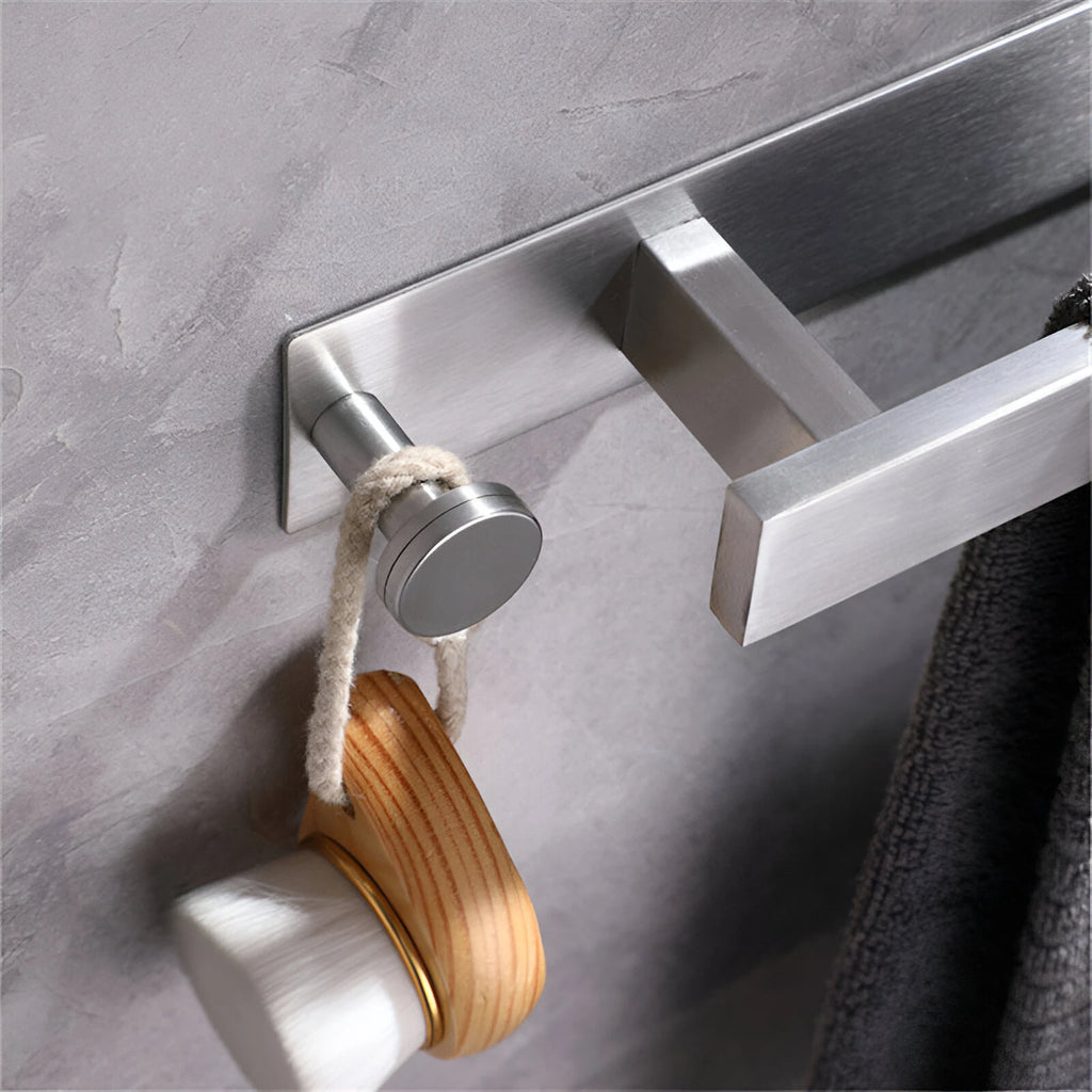 304 stainless steel towel rack without punching bathroom single pole bathroom hardware towel rack towel rod