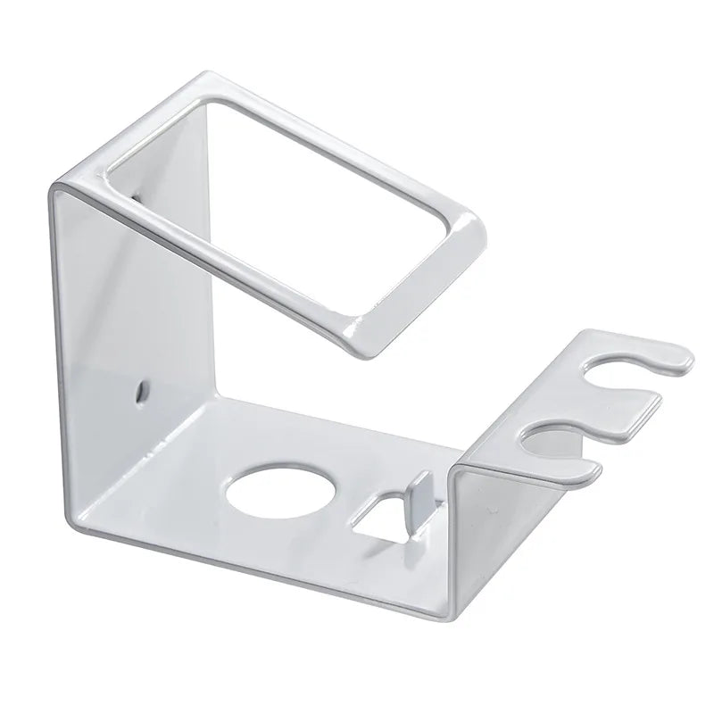 Self-adhesive Wall Mount Stainless Steel Toothbrush Holder Punch-free Toothpaste Organizer Mouthwash Cup Stand Bathroom Tools