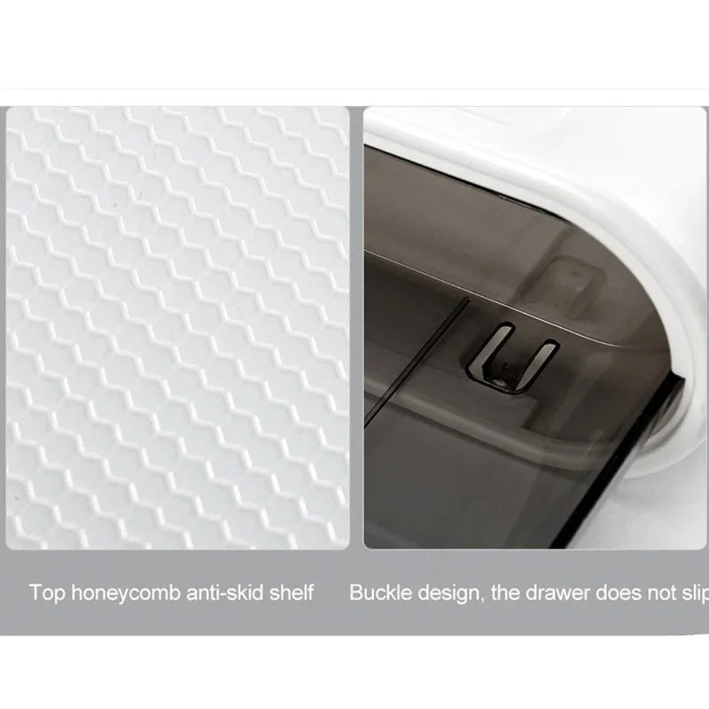 Portable Toilet Paper Holder Household Storage Rack Toilet Paper Holder Bathroom Wall-mounted Waterproof Storage Tissue Box