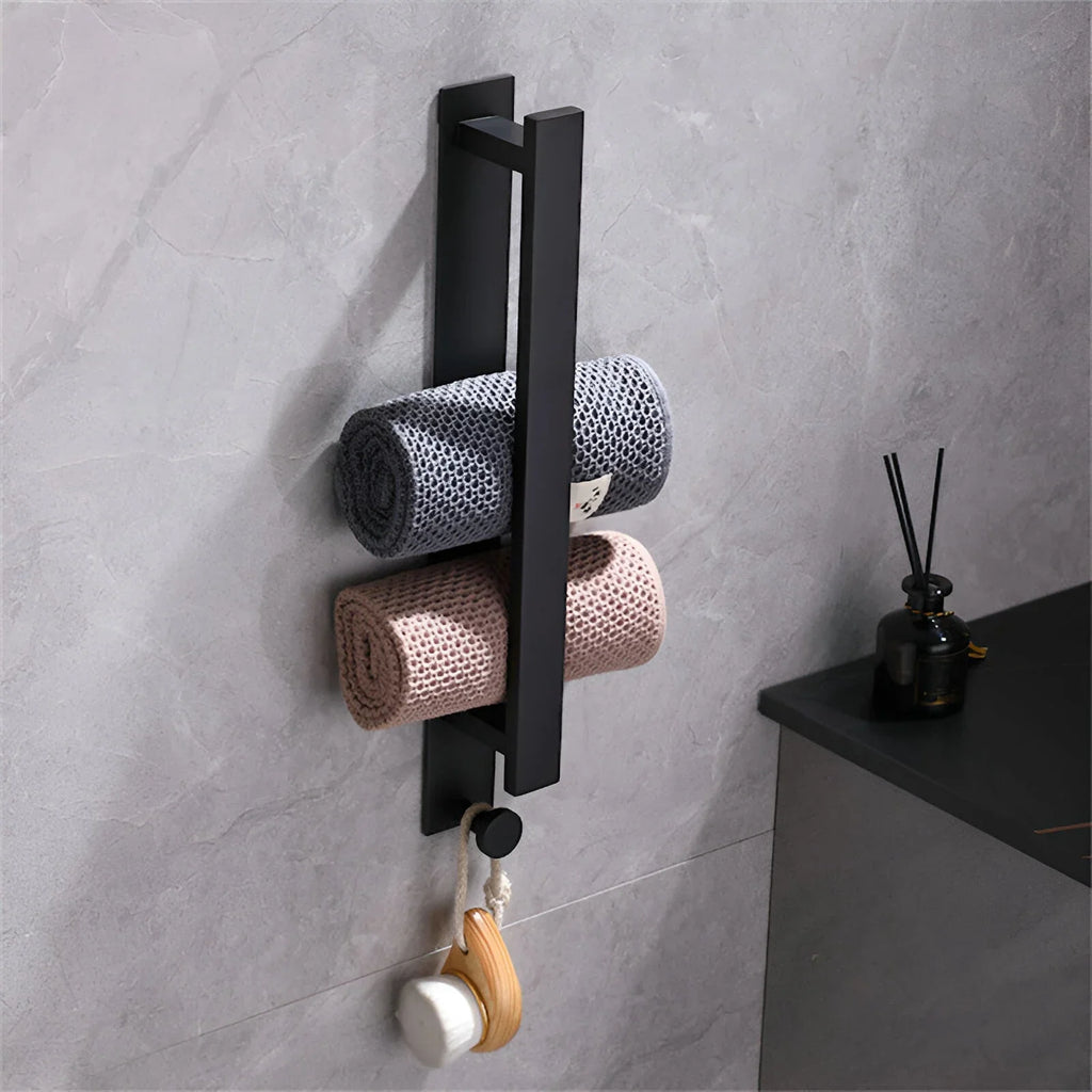 304 stainless steel towel rack without punching bathroom single pole bathroom hardware towel rack towel rod