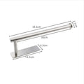 Stainless Steel Toilet Roll Holder Self Adhesive in Bathroom Tissue Paper Holder Black Finish Easy Installation no Screw